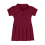Classroom Female Pique Polo Dress in Burgundy