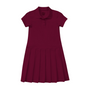 Classroom Female Pique Polo Dress in Burgundy
