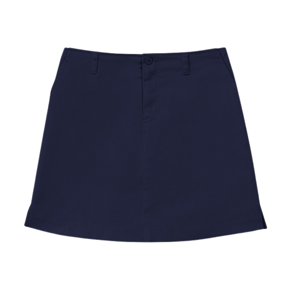 Classroom Female Stretch Fly Front Scooter Skort in Dark Navy