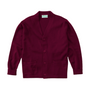 Classroom Unisex V-Neck Cardigan Sweater in Burgundy