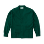 Classroom Unisex V-Neck Cardigan Sweater in Hunter Green