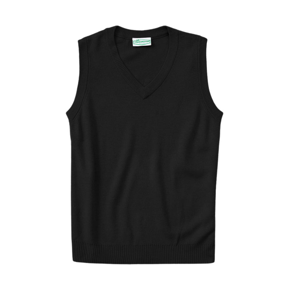 Classroom Unisex Sweater Vest in Black