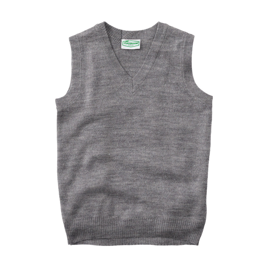 Classroom Unisex Sweater Vest in Heather Grey