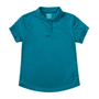 Classroom Female Short Sleeve Polo in Teal