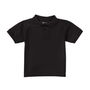 Classroom Unisex Short Sleeve Polo in Black