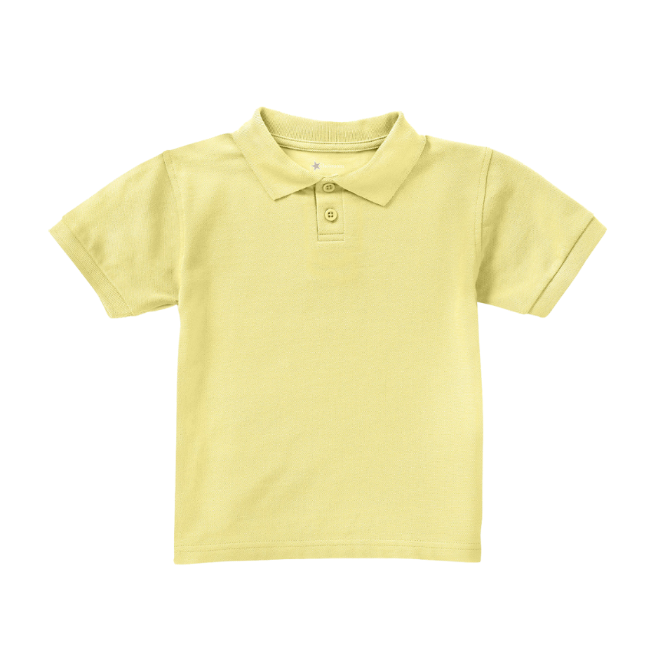 Classroom Unisex Short Sleeve Polo in Yellow