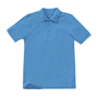 Classroom Unisex Short Sleeve Polo in Columbia Blue