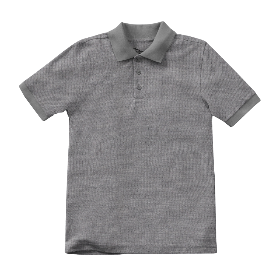 Classroom Unisex Short Sleeve Polo in Heather Grey