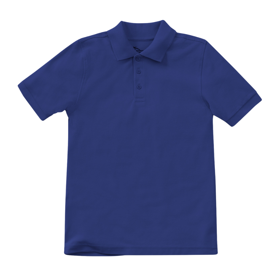 Classroom Unisex Short Sleeve Polo in Royal