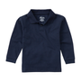 Classroom Unisex Long Sleeve Polo in Dark Navy