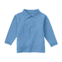 Classroom Unisex Long Sleeve Polo in Light Blue