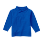 Classroom Unisex Long Sleeve Polo in Royal