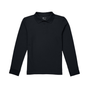 Classroom Unisex Long Sleeve Polo in Black