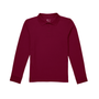 Classroom Unisex Long Sleeve Polo in Burgundy