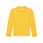 Classroom Unisex Long Sleeve Polo in Gold