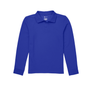 Classroom Unisex Long Sleeve Polo in Royal