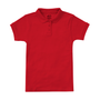 Classroom Female Short Sleeve Polo in Red