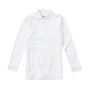 Classroom Unisex Long Sleeve Polo in White