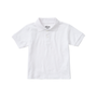 Classroom Unisex Short Sleeve Polo in White