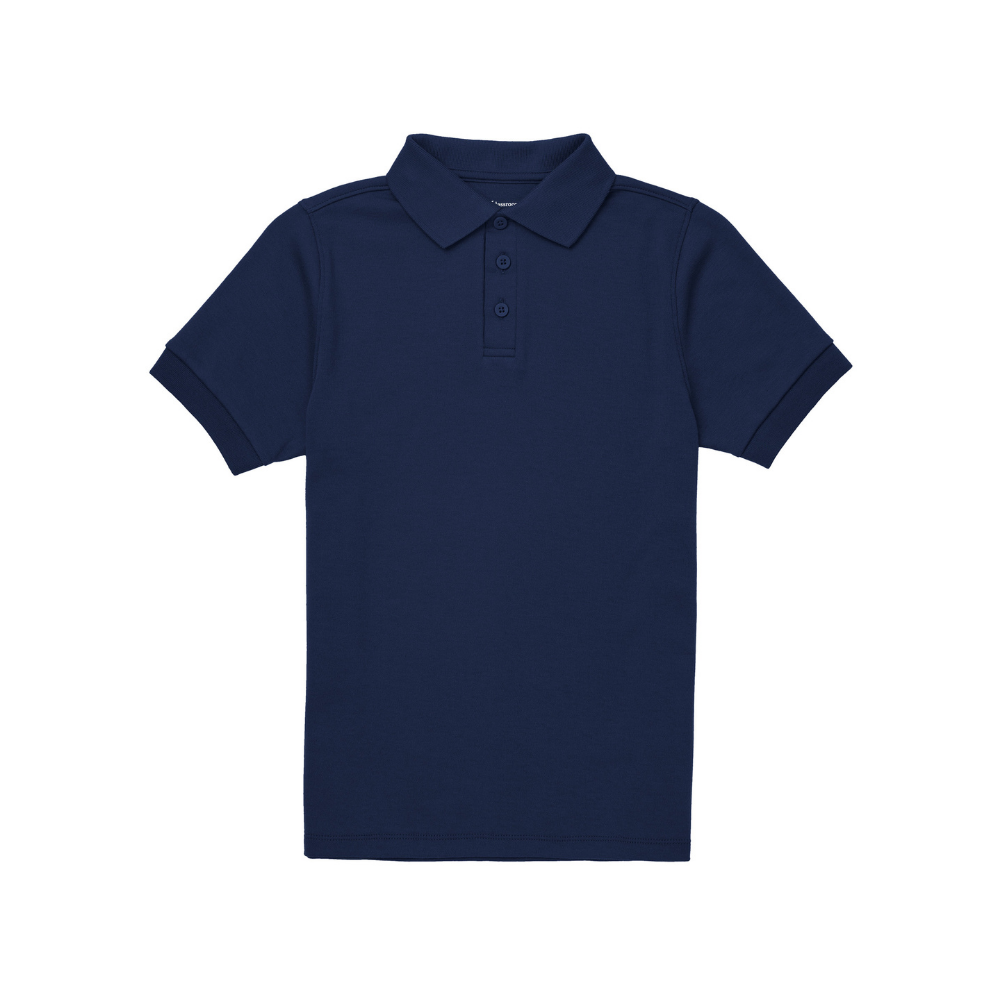Classroom Unisex Short Sleeve Polo in Dark Navy