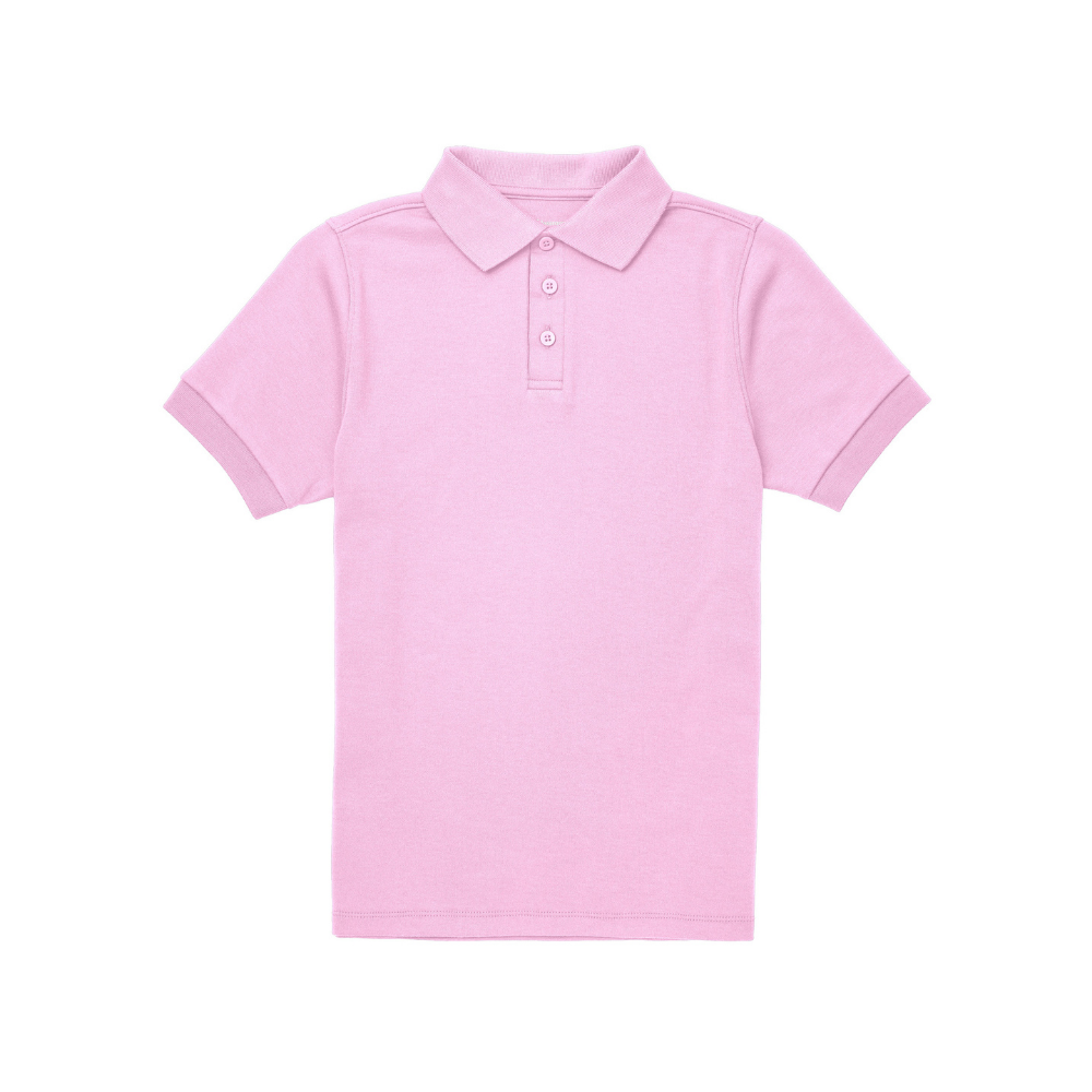 Classroom Unisex Short Sleeve Polo in Pink