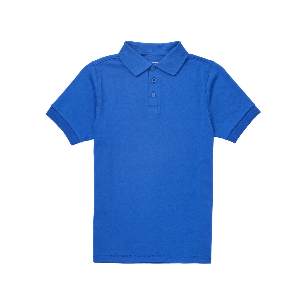 Classroom Unisex Short Sleeve Polo in Royal