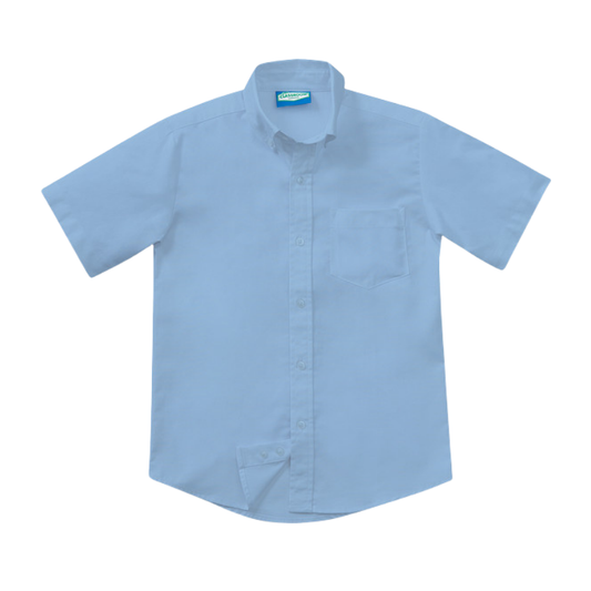 Classroom Male Short Sleeve Oxford in Light Blue