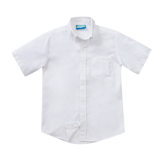 Classroom Male Short Sleeve Oxford in White
