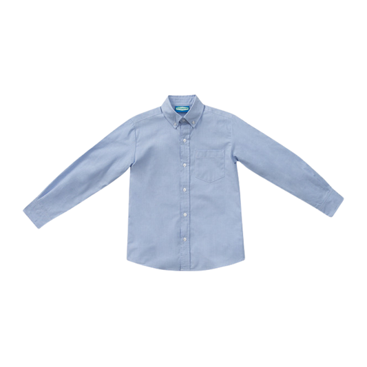 Classroom Male Long Sleeve Oxford in Light Blue