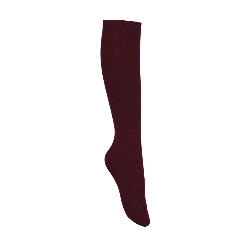 Classroom Female Knee Hi Socks 3 PK in Burgundy