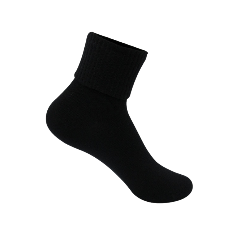 Classroom Female Triple Roll Socks 3 PK in Black