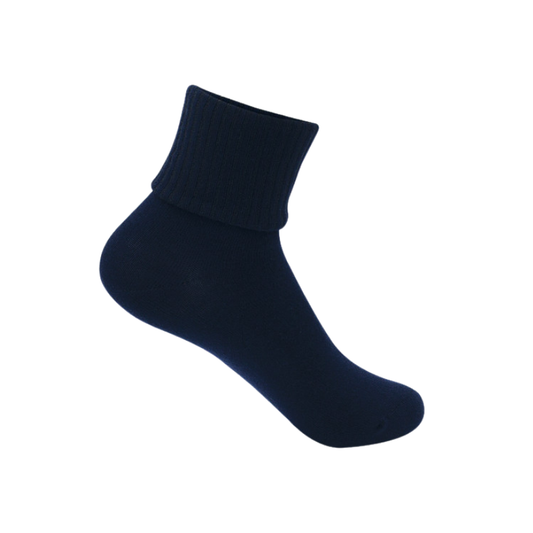Classroom Female Triple Roll Socks 3 PK in Dark Navy
