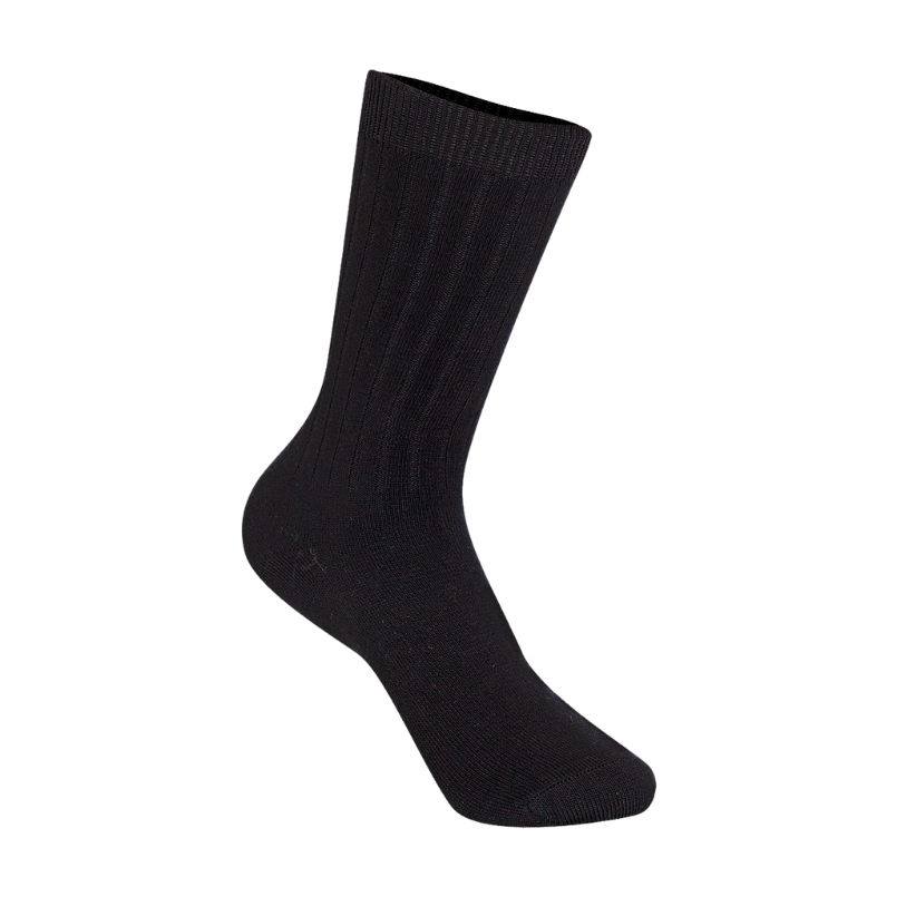 Classroom Unisex Rib Crew Socks 3 PK in Black