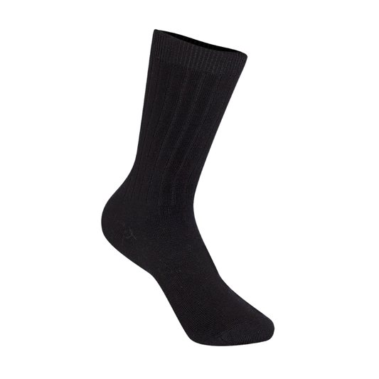 Classroom Unisex Rib Crew Socks 3 PK in Black