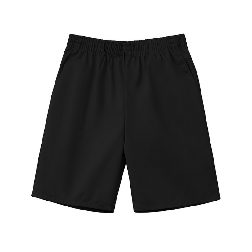 Classroom Unisex Pull-On Short in Black