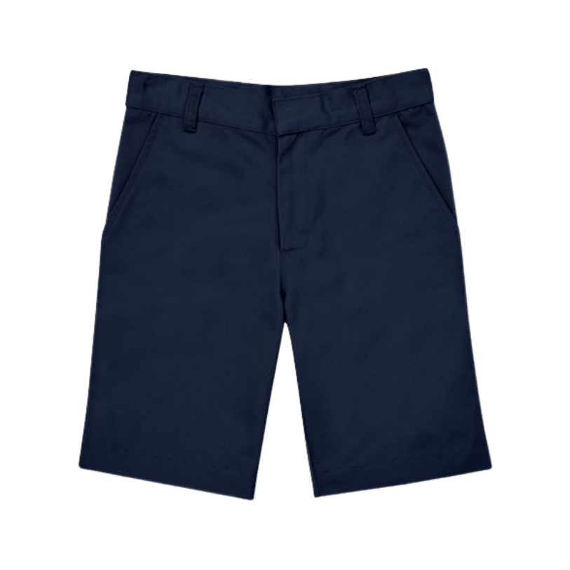 Classroom Male Flat Front Shorts in Dark Navy