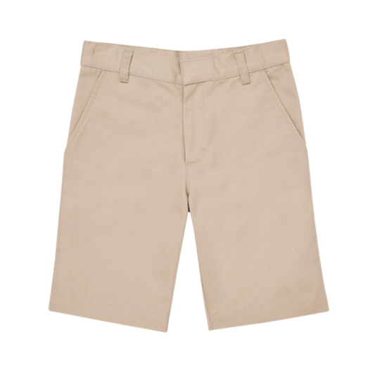 Classroom Male Flat Front Shorts in Khaki