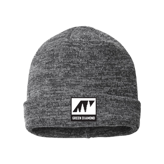 Green Diamond Richardson Marled Beanie with Embroidered Logo