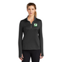 Green Diamond Nike Ladies Dri-FIT Stretch 1/2-Zip Cover-Up with Embroidered Logo