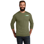 Green Diamond Allmade Tri-Blend Long Sleeve Tee with Horizontal Logo