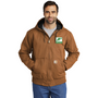 Green Diamond Carhartt Washed Duck Active Jacket with Embroidered Logo