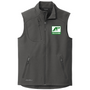 Green Diamond Eddie Bauer Stretch Soft Shell Vest with Embroidered Logo