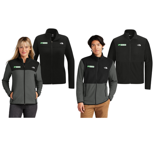 Green Diamond The North Face Glacier Full-Zip Fleece Jacket with Horizontal Logo