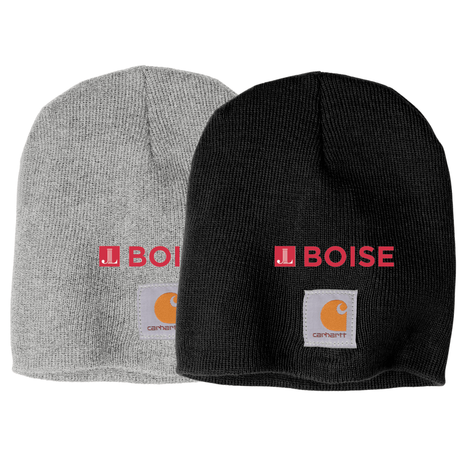JLB Carhartt Acrylic Knit Hat with Embroidered JLB Boise Logo