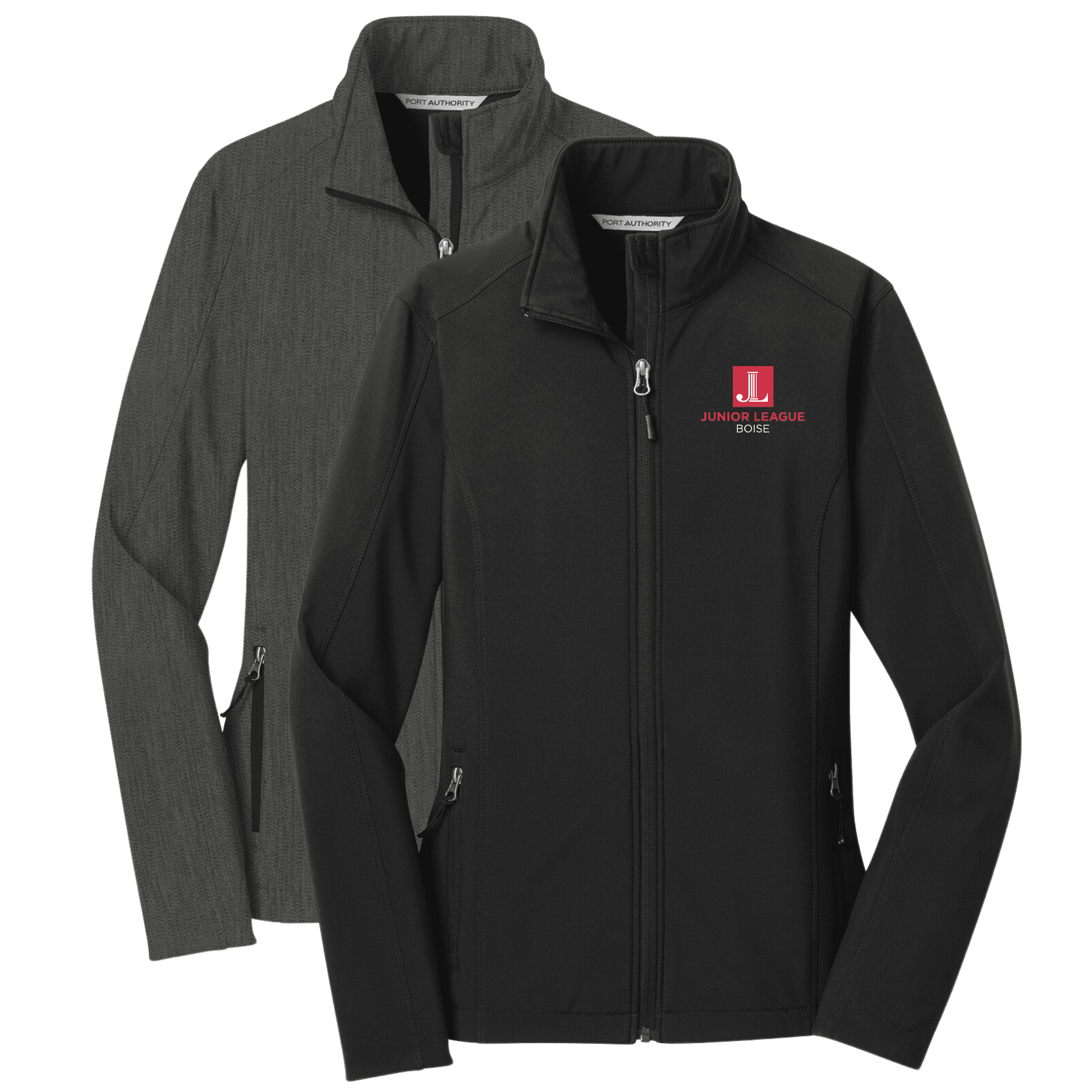 JLB Ladies Core Soft Shell jacket with Embroidered Stacked JLB Logo