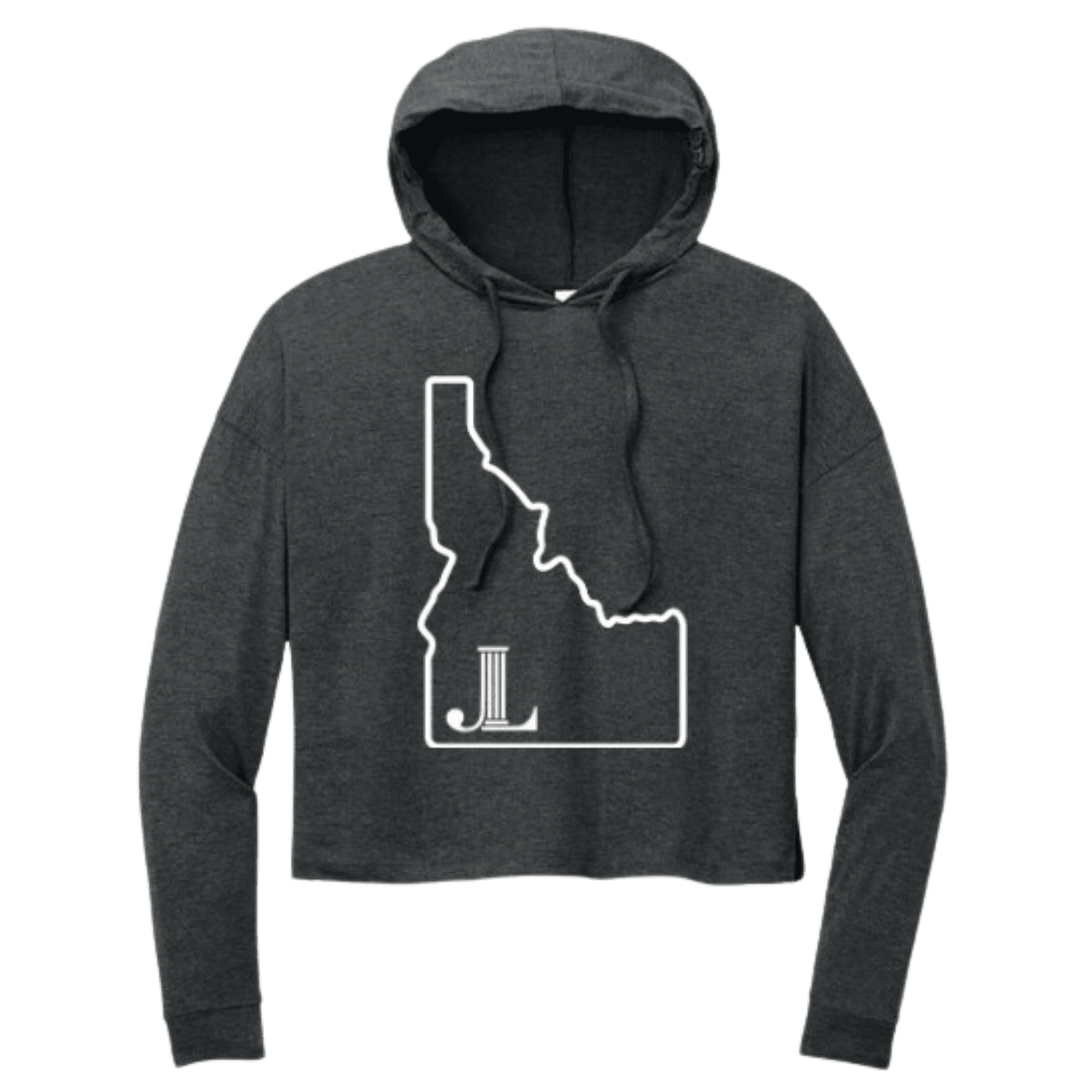 JLB Women’s Perfect Tri Midi Long Sleeve Hoodie with Screen Printed Idaho JLB Logo