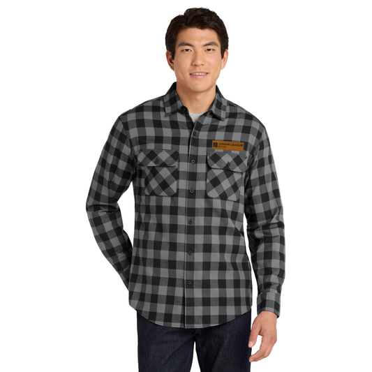 Junior League Boise Men's/Unisex Flannel Shirt with JLB Patch