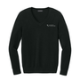 Center for Lifetime Health Women’s Easy Care V-Neck Sweater with Embroidered Logo on Left Chest