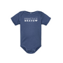 Practice Brave Rabbit Skins Infant Baby Rib Bodysuit with Logo