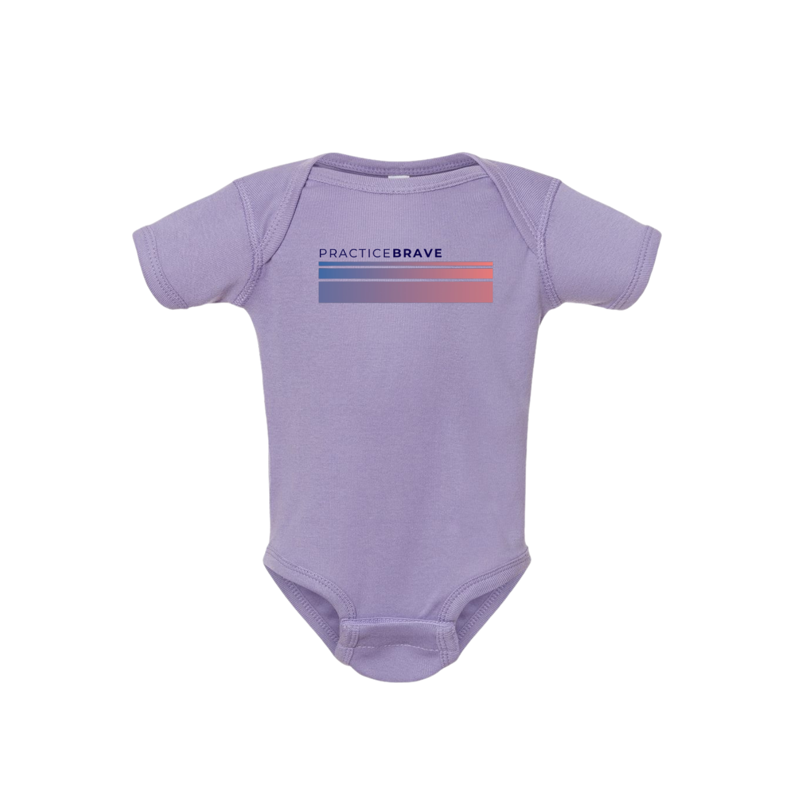 Practice Brave Rabbit Skins Infant Baby Rib Bodysuit with Fade Logo